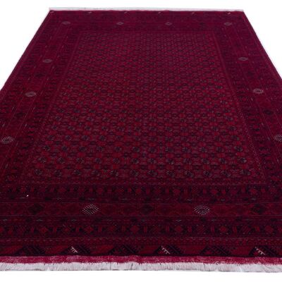 Afghan Orientteppich 288x190 Handgeknüpft Teppich 190x290 Rot Orientalisch Kurzflor