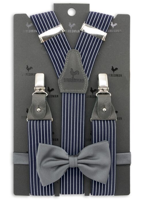 Sir Redman set of suspender buttons antique silver, Suspenders