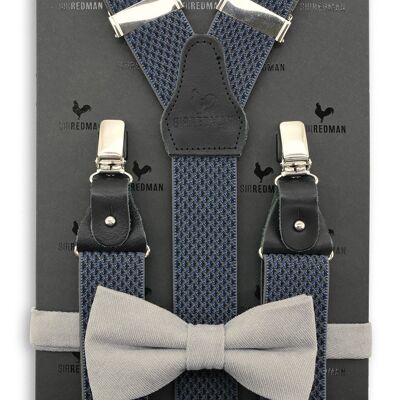 Sir Redman deluxe suspenders Striped Gent cognac