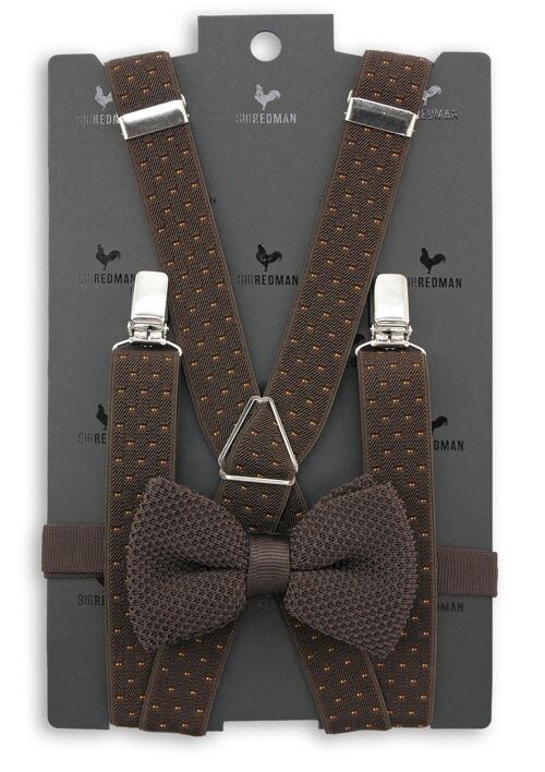 Sir Redman suspenders combi pack La Gacilly brown
