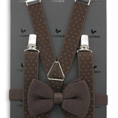 Sir Redman suspenders combi pack La Gacilly brown