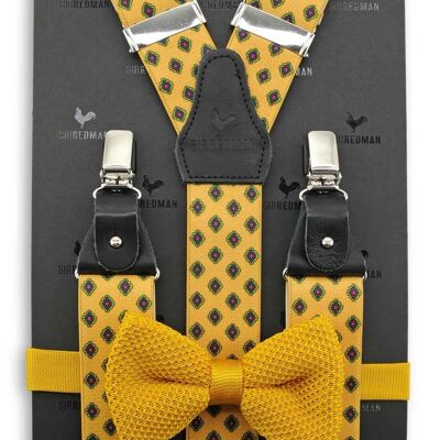 Sir Redman suspenders combi pack Ochre Ornament