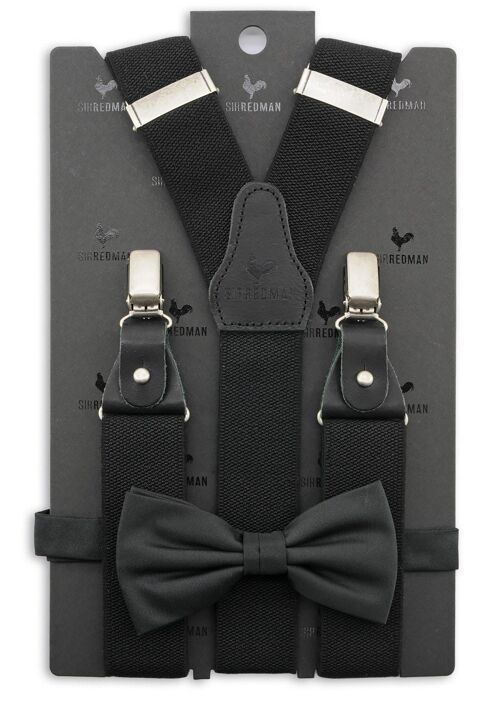 Sir Redman suspenders combi pack Essential Black