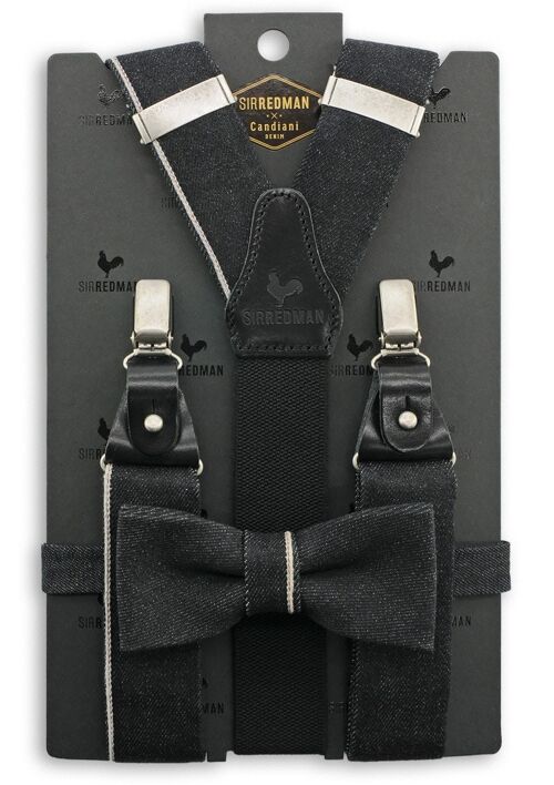 Sir Redman suspenders combi pack Black Jack Selvedge