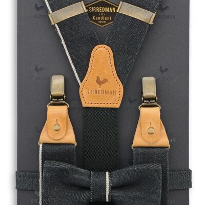 Sir Redman suspenders combi pack Natural Nick Selvedge