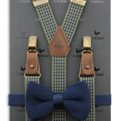 Confezione combinata di bretelle Sir Redman Mr. Dolph Dogtooth