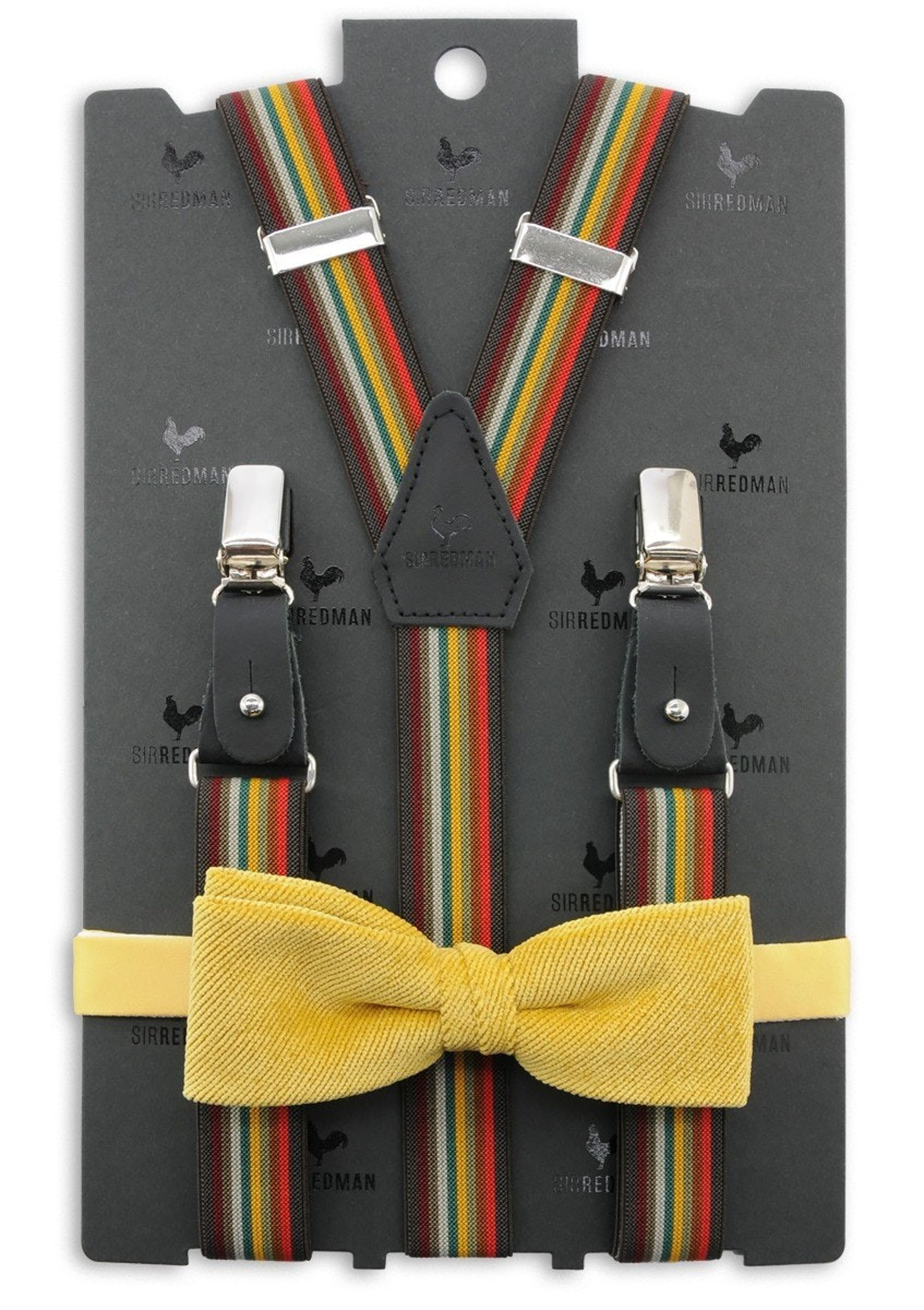 Sir Redman set of suspender buttons & screws silver S