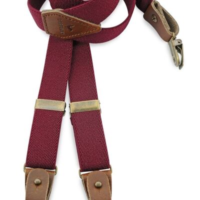 Sir Redman kids suspenders Buck Burgundy