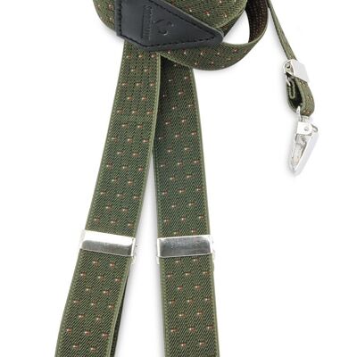 Sir Redman kids suspenders La Gacilly green