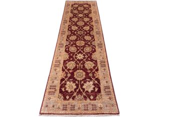 Tapis afghan Chobi Ziegler 301x78 noué main 80x300 tapis de passage rouge oriental 1