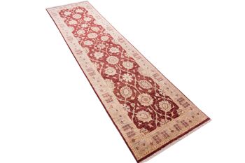 Tapis afghan Chobi Ziegler 301x78 noué main 80x300 tapis de passage rouge oriental 3