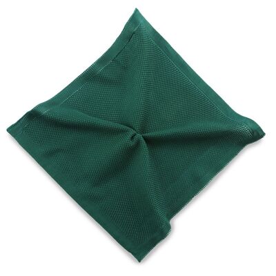 Sir Redman knitted pocket square bottle green