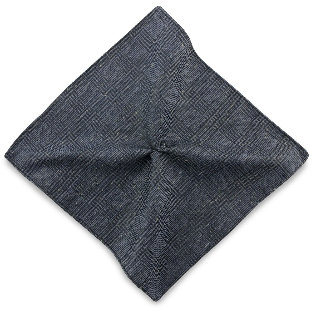 Pañuelo de bolsillo Sir Redman Collin Check azul vaquero