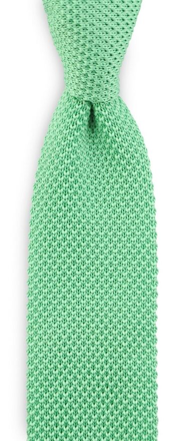 Cravate tricot Sir Redman vert menthe 1