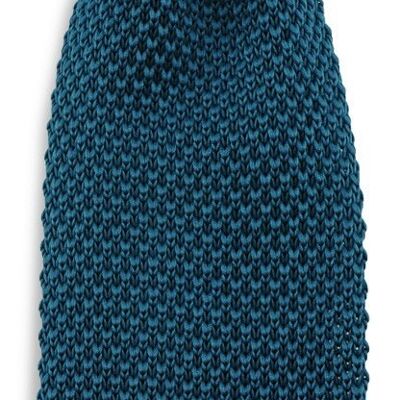 Sir Redman knitted tie petrol