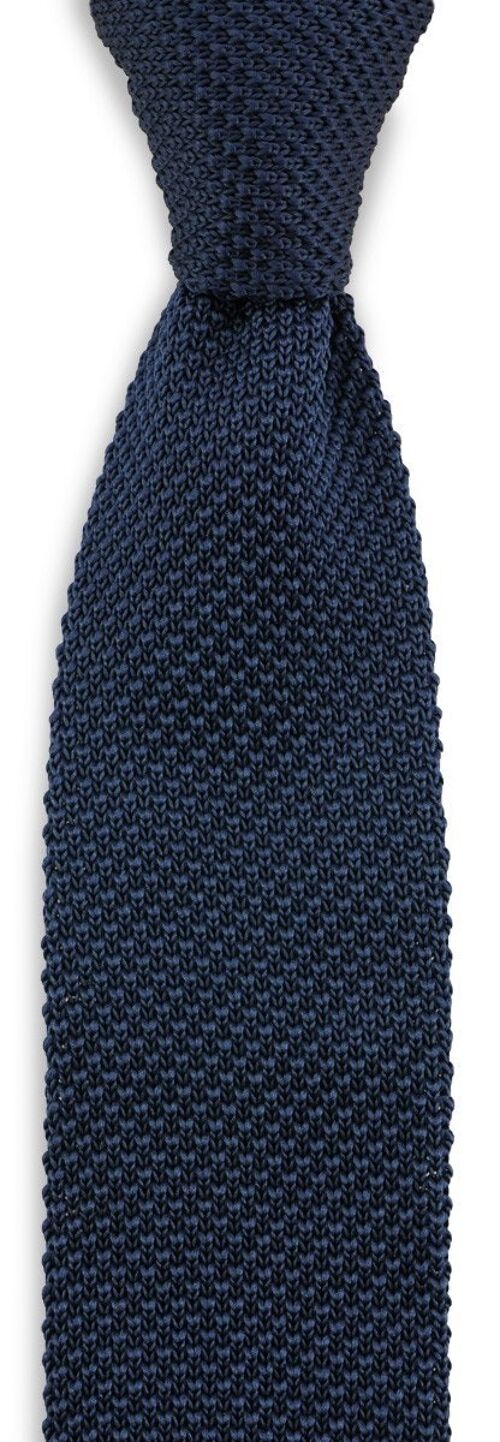 Sir Redman knitted tie dark blue