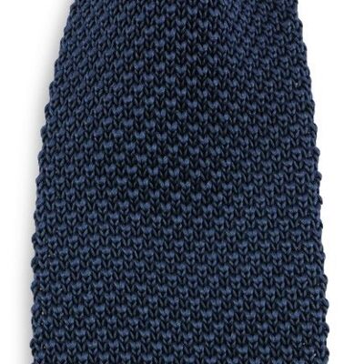 Sir Redman knitted tie dark blue