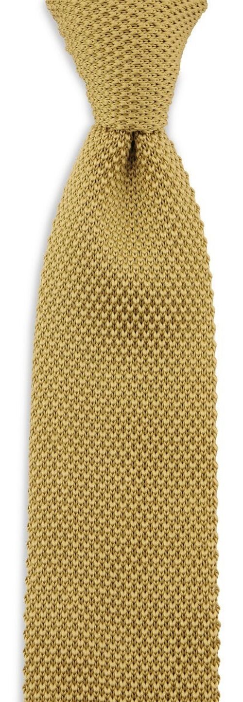 Sir Redman knitted tie mustard
