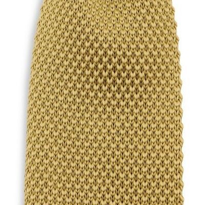 Sir Redman knitted tie mustard