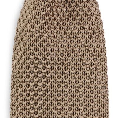 Sir Redman knitted tie warm taupe