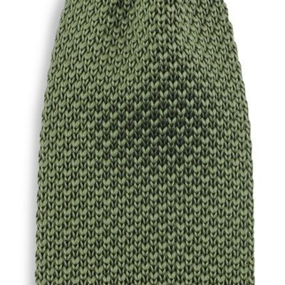 Sir Redman knitted tie moss green