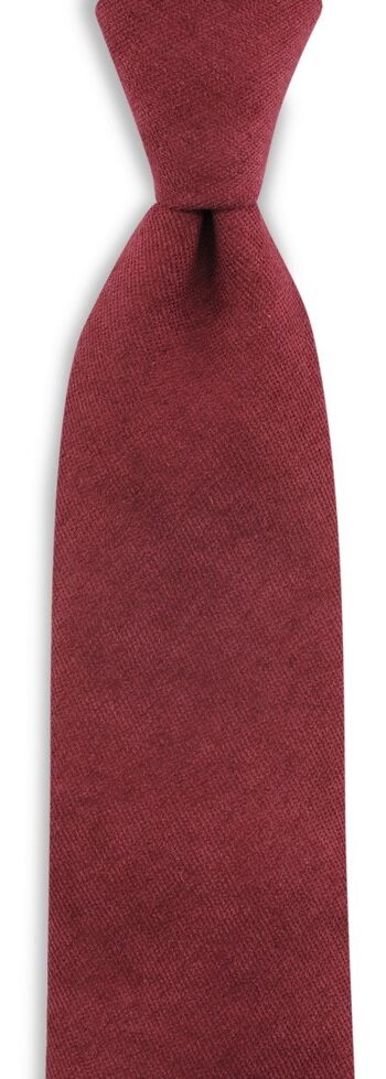 Cravate Sir Redman Soft Touch bordeaux 1