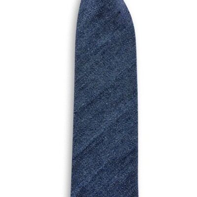 Sir Redman denim kids tie blue