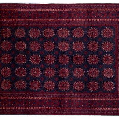 Afghan Kunduz 299x198 tappeto annodato a mano 200x300 rosso orientale a pelo corto Orient rug