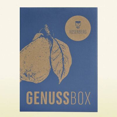Große Genussbox, leer - "Genussbox" - 4 kleine Aufstriche