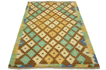 Afghan Maimana Kilim Coloré 194x147 Tapis tissé à la main 150x190 Handcraft Orient Room 2