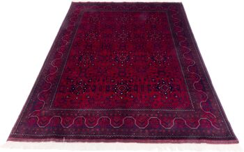 Tapis Afghan Belgique Khal Mohammadi 203x152 noué main 150x200 marron géométrique 2