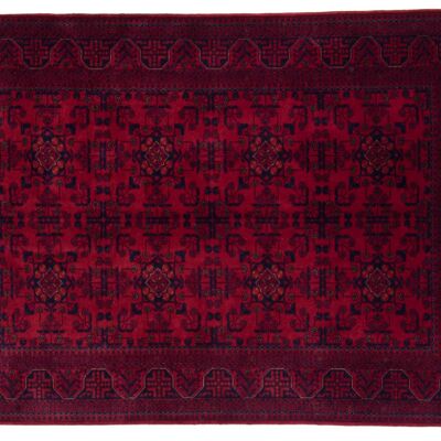 Afghan Belgique Khal Mohammadi 140x100 Handgeknüpft Teppich 100x140 Braun Geometrisch