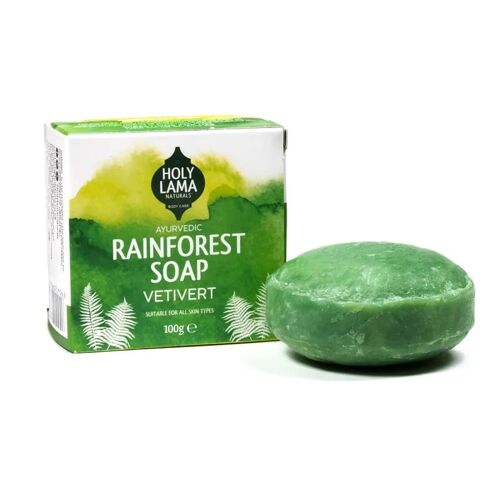 Natural Handmade Ayurvedic Vetivert Vegan Soap for Hand & Body - Rainforest
