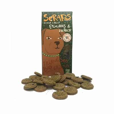 Scraps - organic treats for dogs - Spinach and Kelp 120g