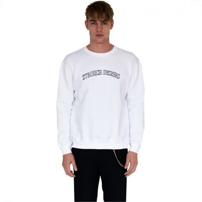 White sweatshirt Strouch designs