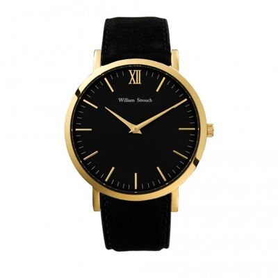 Black & gold watch