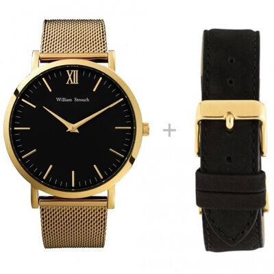 Gold watch + strap