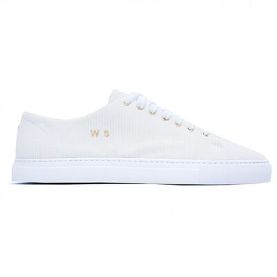 White Corduroy Sneakers