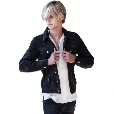 Dark grey suede jacket