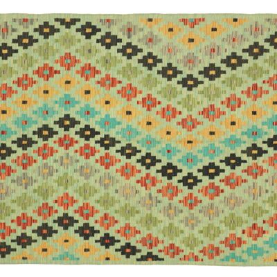 Afghan Maimana Kilim Multicolore 207x150 Tappeto tessuto a mano 150x210 Handcraft Orient Room