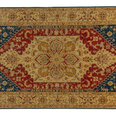 Afghan Chobi Ziegler 294x177 tappeto annodato a mano 180x290 motivo geometrico beige