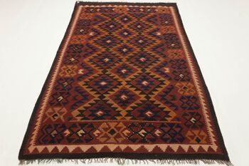 Afghan Maimana Kilim 250x152 Tapis tissé main 150x250 Multicolore Oriental 2