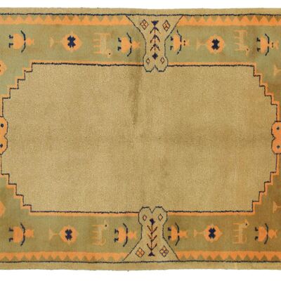 Gabbeh 251x185 alfombra anudada a mano 190x250 beige alfombra Orient de pelo corto con motivos animales