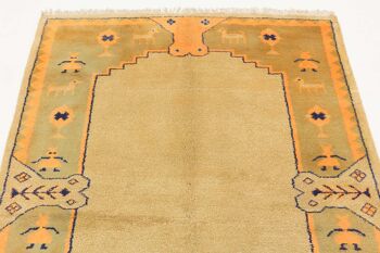 Tapis Gabbeh 251x185 noué main 190x250 motif animal beige tapis d'Orient à poils courts 4