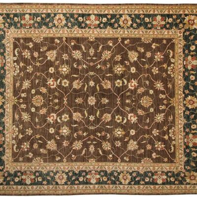 Afghan Chobi Ziegler 287x251 alfombra anudada a mano 250x290 cuadrado marrón