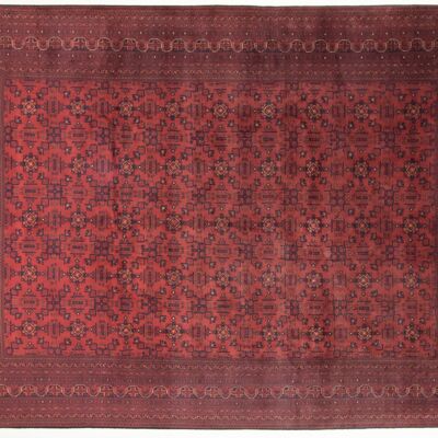 Afghan Belgique Khal Mohammadi 393x294 hand-knotted carpet 290x390 red geometric