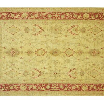 Afghan Chobi Ziegler 243x169 Handgeknüpft Teppich 170x240 Beige Floral Kurzflor Orient