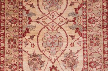 Tapis afghan Chobi Ziegler 288x86 noué main 90x290 tapis de passage beige oriental 4