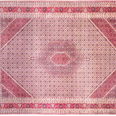 Bidjar 14/70 402x309 hand-knotted carpet 310x400 multicolored geometric pattern