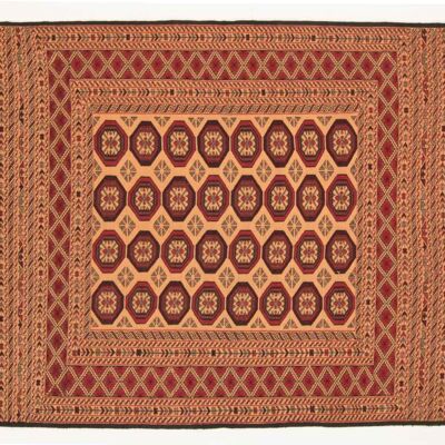 Afghan Mushwani Kilim 194x121 Tappeto tessuto a mano 120x190 Orientale multicolore